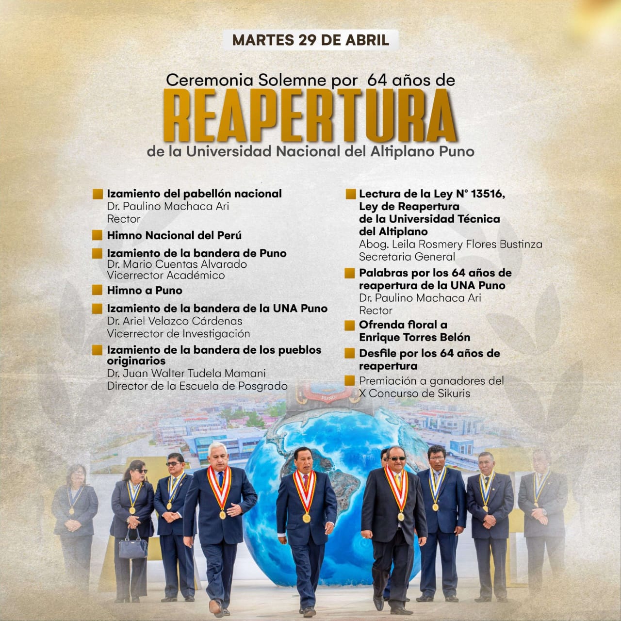 Ceremonia Solemne Programa